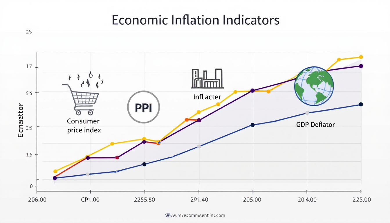 다양한 물가지표 비교 분석 다이어그램